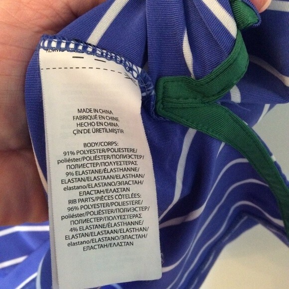 RALPH LAUREN RLX BLUE STRIPED STRETCH POLO GOLF SHIRT MEDIUM - Picture 7 of 7